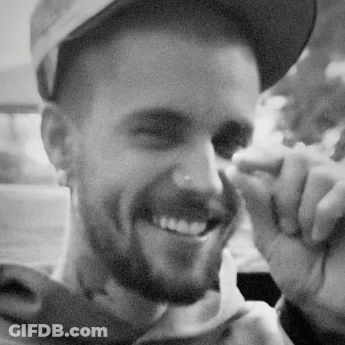 Bearded Man Wearing Hat Smiling GIF