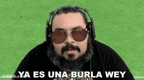 Bearded Man Wearing Headphones And Sunglasses GIF
