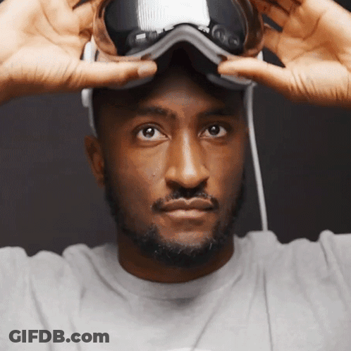 Bearded Man Wearing Nike Goggles GIF