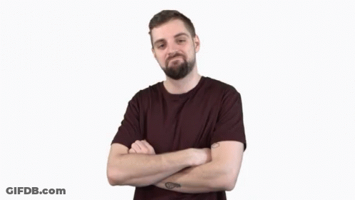 Bearded Man With Arm Tattoo GIF