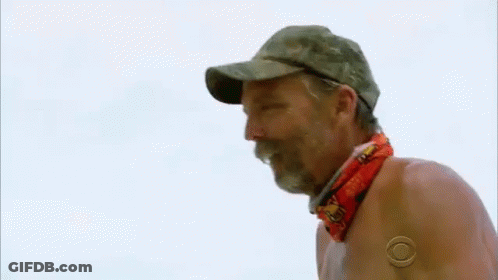 Bearded Man With Bandana And Hat GIF
