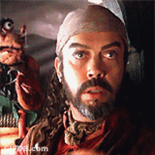 Bearded Man With Bandana And Scarf GIF
