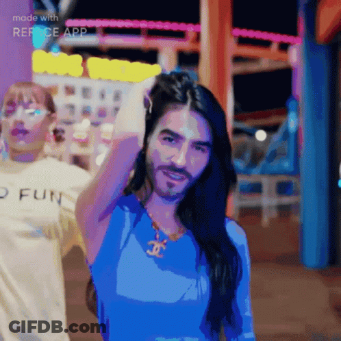 Bearded Man With Chanel Necklace Reface App GIF