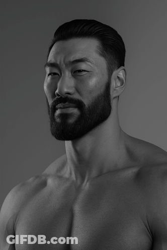 Bearded Man With Eyes Closed GIF
