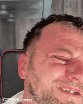 Bearded Man With Eyes Closed GIF