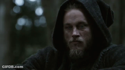 Bearded Man With Face Tattoos And Chain GIF