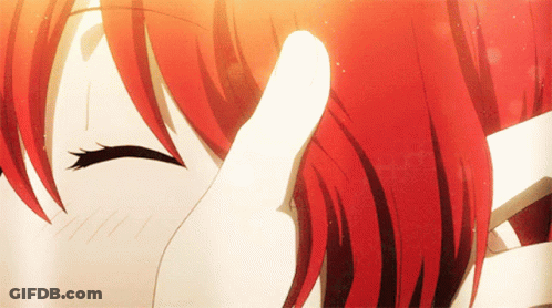 Bearded Man With Forehead Red Spot By Palm Tree GIF
