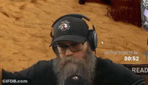 Bearded Man With Glasses And Hat Playing Video Game GIF