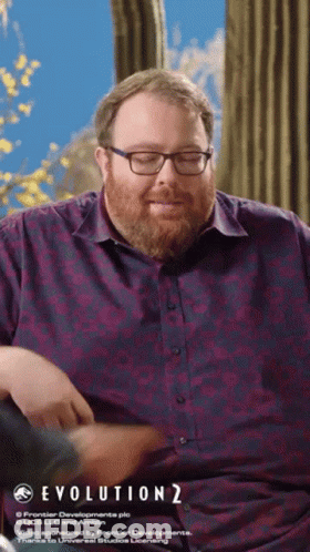 Bearded Man With Glasses Purple Evolution 2 Shirt GIF