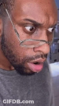 Bearded Man With Glasses Sleeping Mouth Open GIF