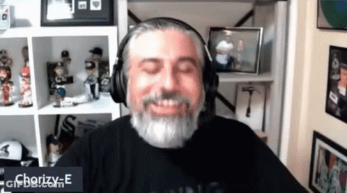 Bearded Man With Headphones Chorizy-E GIF