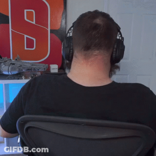 Bearded Man With Headphones GIF