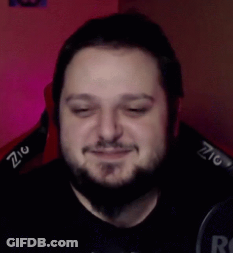 Bearded Man With Headphones Making Funny Face GIF