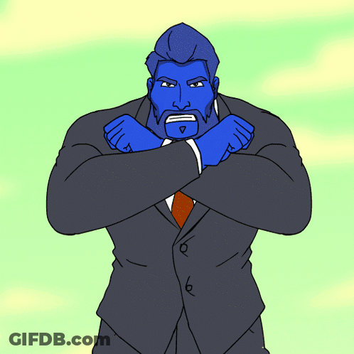 Bearded Man With L Belt GIF