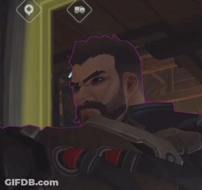 Bearded Man With Purple Square Truck GIF