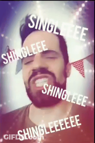Bearded Man With Shinglee On Face GIF