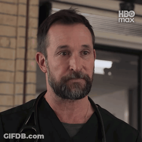 Bearded Man With Stethoscope And HBO Max Logo GIF