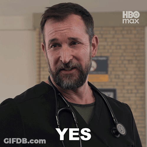 Bearded Man With Stethoscope Saying Yes GIF