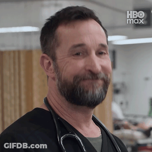 Bearded Man With Stethoscope Smiling GIF
