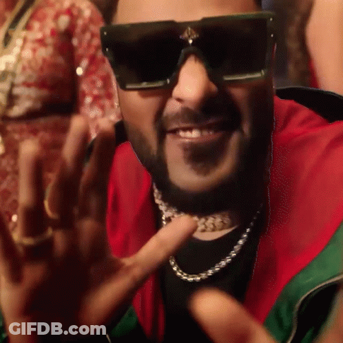 Bearded Man With Sunglasses And Gold Chain GIF