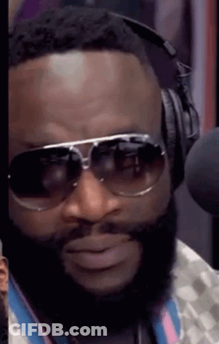 Bearded Man With Sunglasses And Headphones GIF