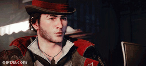 Bearded Man With Top Hat And 7 Necklace GIF