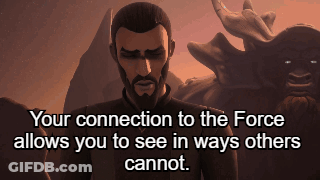 Bearded Man Your Connection To The Force Allows You To See In Ways Others Cannot GIF