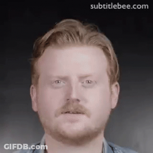 Bearded Redhead Making Funny Face GIF