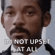 Bearded Suit Man Says Not Upset At All GIF