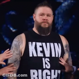 Bearded Tattooed Man In Black Tank Top Saying Kevin Is Right GIF