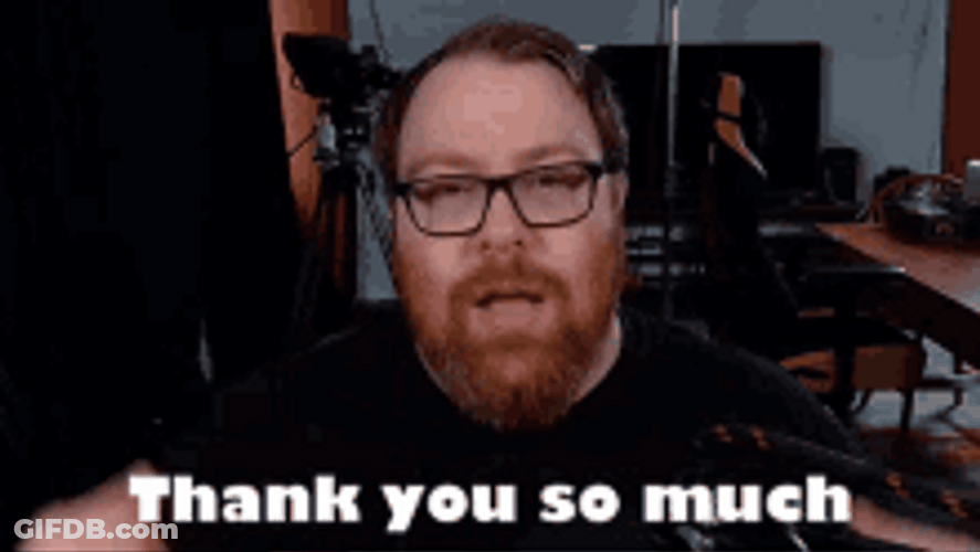 Bearded White Guy Sincere  Thank You So Much GIF