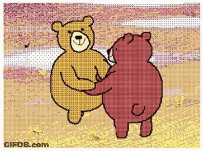 Bears Dancing Cartoon GIF