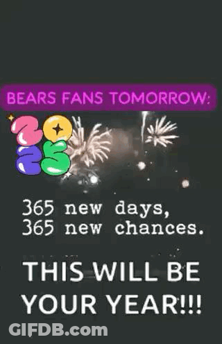 Bears Fans Tomorrow 365 Chances Year GIF