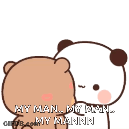Bears Kissing My Man My Man My Mann GIF