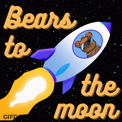 Bears To The Moon Poster GIF