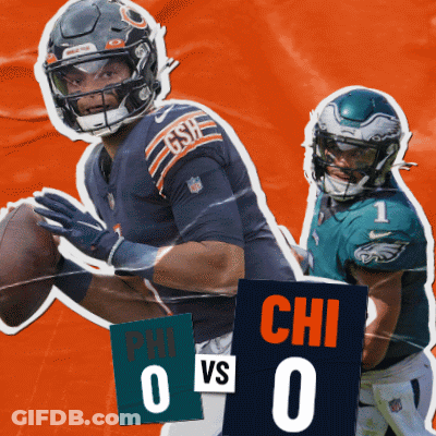 Bears Vs Eagles Football Game GIF