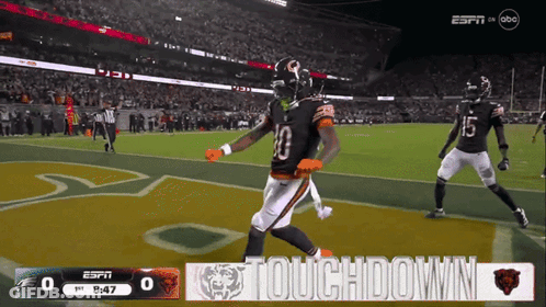 Bears Vs Eagles Football Game On ESPN GIF