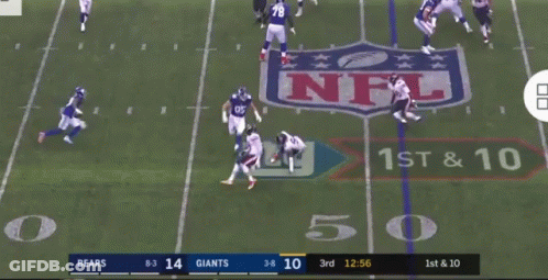 Bears Vs Giants Football Game GIF