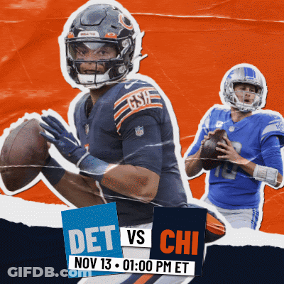 Bears Vs Lions Football Game Ad GIF
