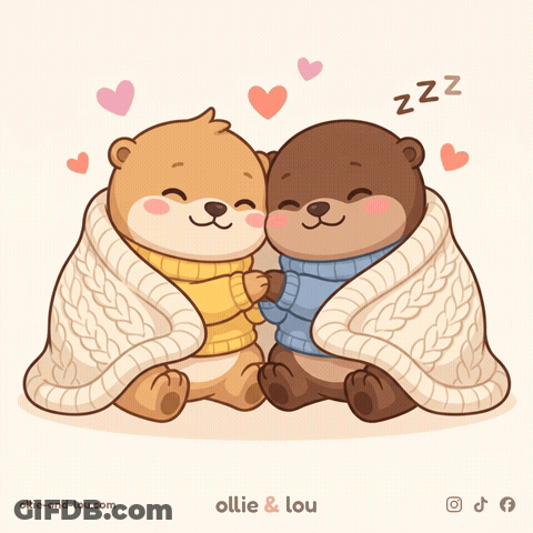 Bears Wrapped In Blanket By Ollie & Lou GIF
