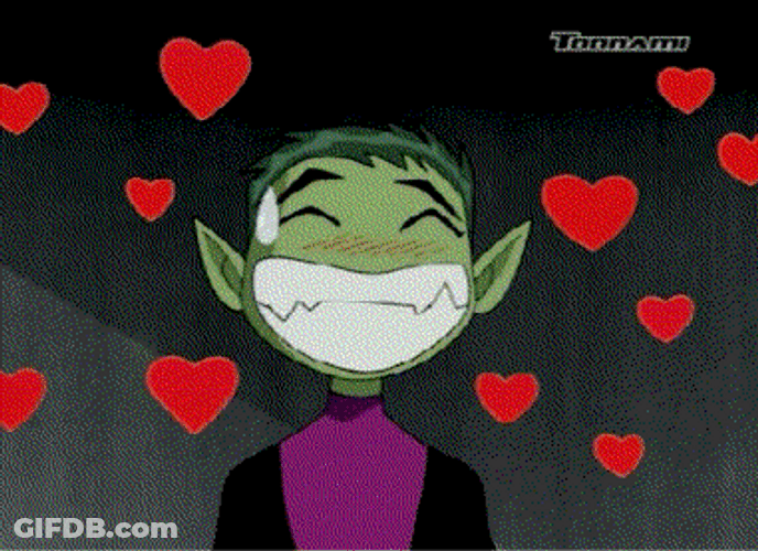 Beast Boy Teen Titans Amor GIF