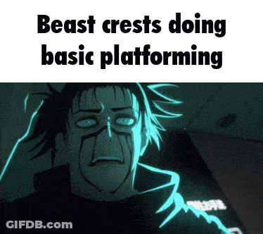 Beast Crests Platforming With Cartoon Character GIF