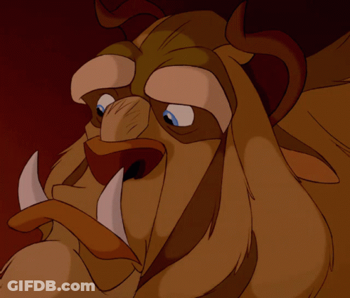Beast From Beauty And The Beast With Large Mouth GIF