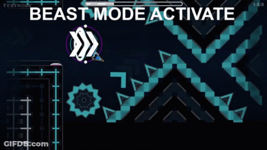 Beast Mode Activate Geometry Dash GIF