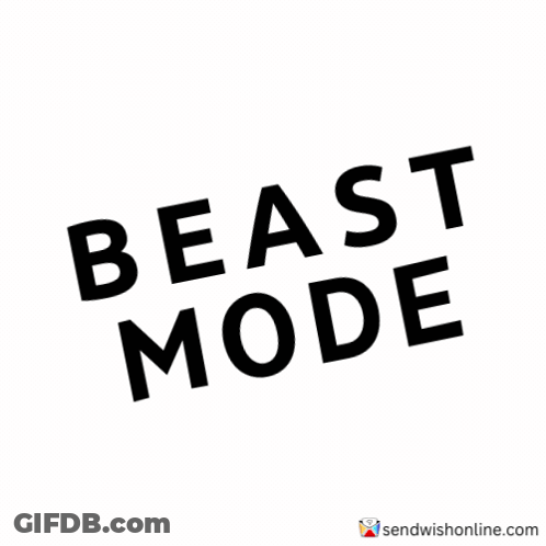 Beast Mode Logo Red And Black GIF