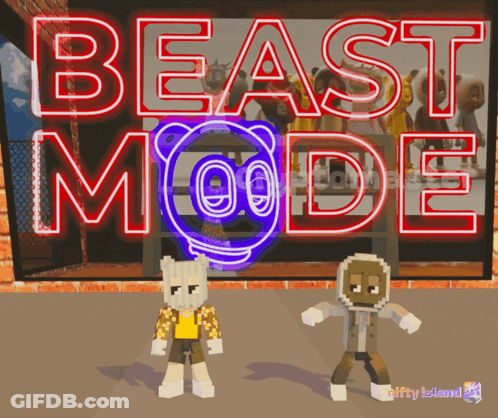 Beast Mode Neon Sign GIF