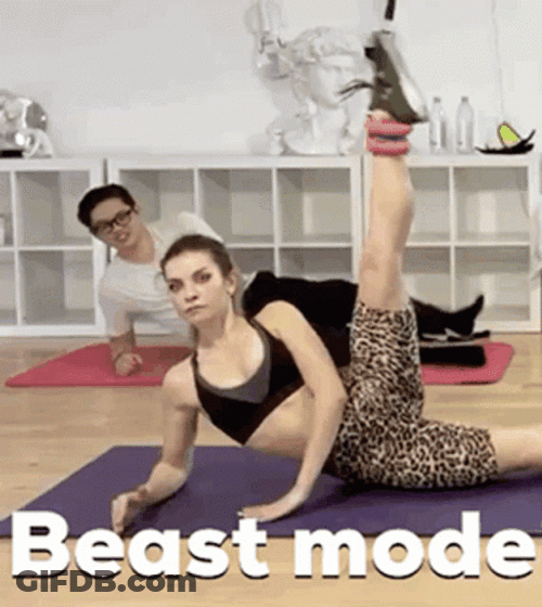 Beast Mode Yoga GIF