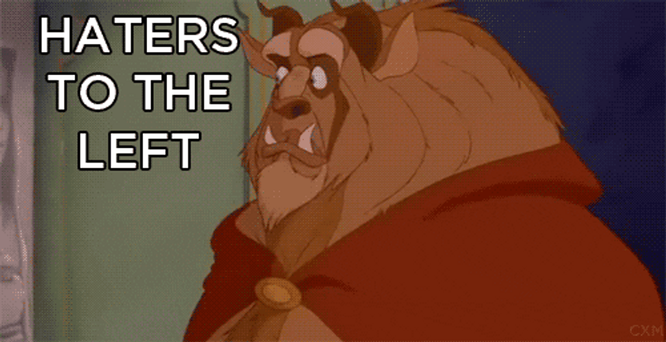 Beast Points Haters To Go Left GIF