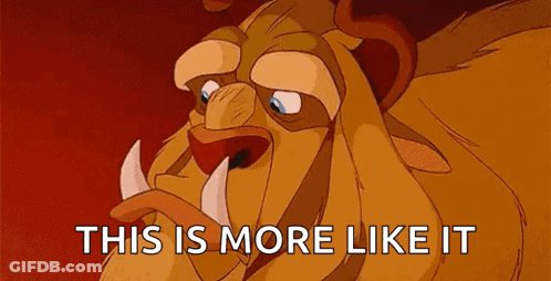 Beast Saying This Is More Like It GIF