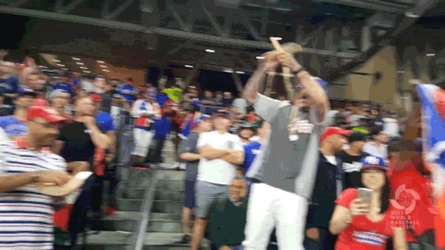 Beat La Energetic Baseball Fans Screaming GIF